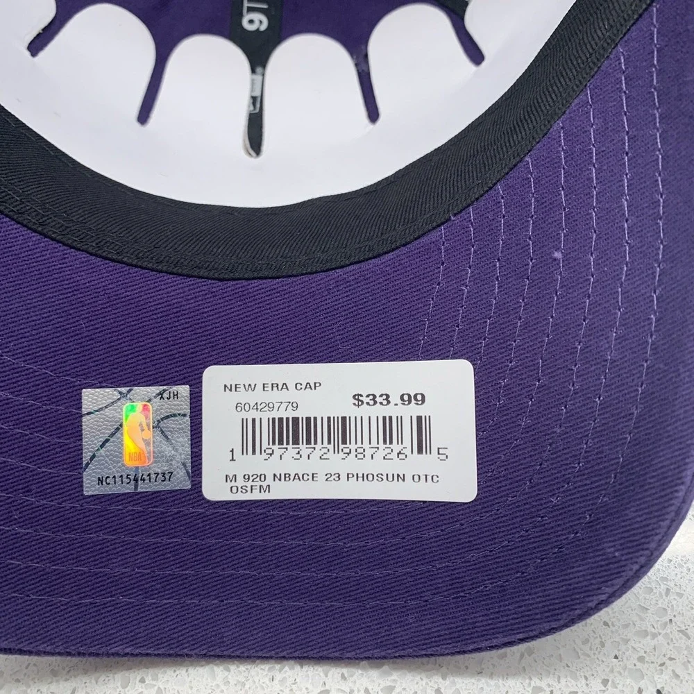 Phoenix Suns New Era 9TWENTY 2023-24 City Edition Purple Adjustable Cap Hat OSFM